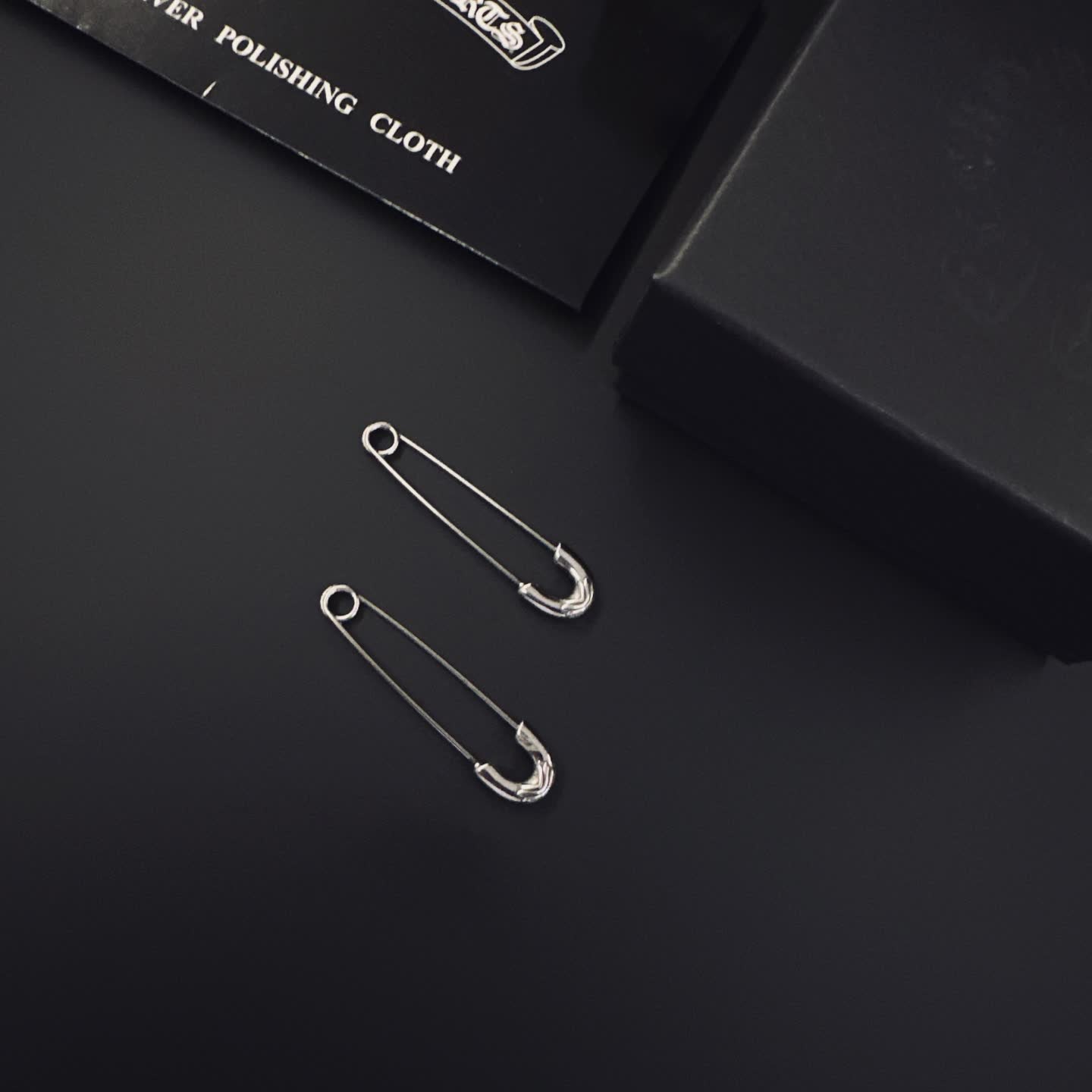 Chrome Hearts Silver Safety Pins